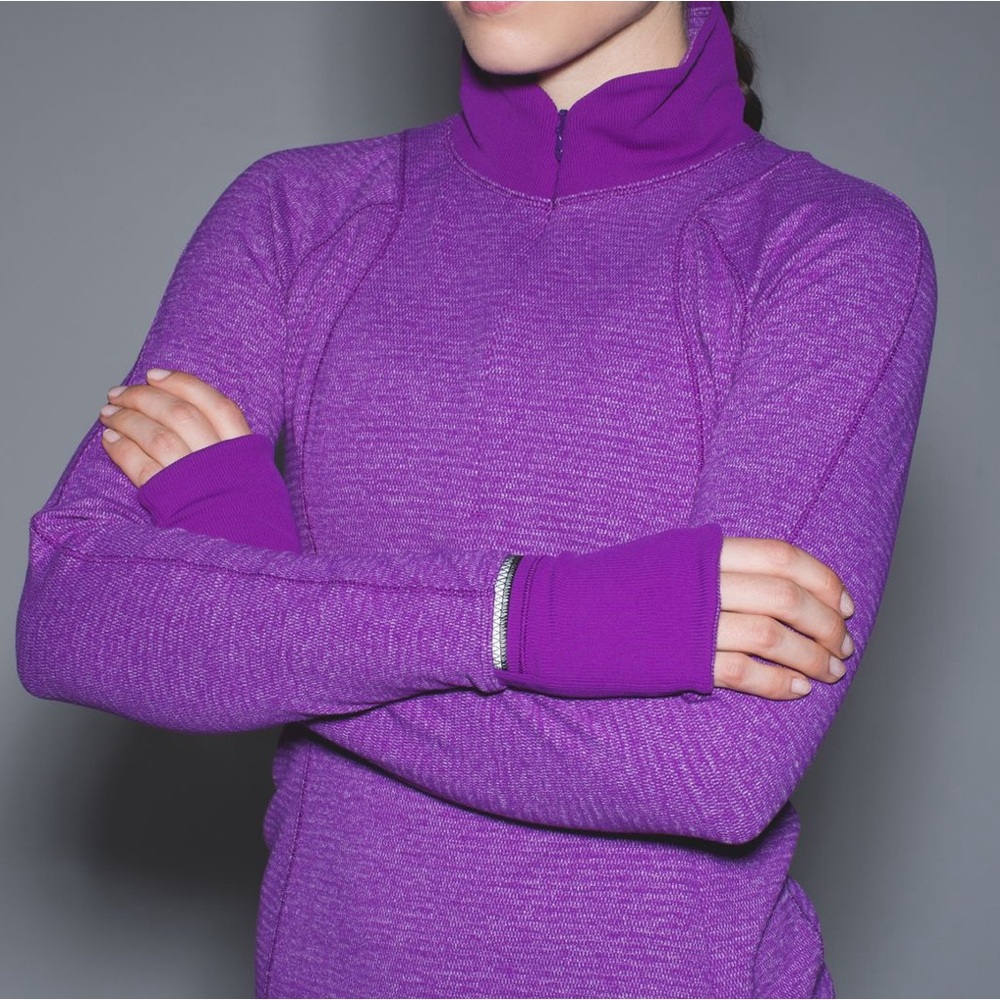 Lululemon Athletica Purple Performance Jacket with High Collar